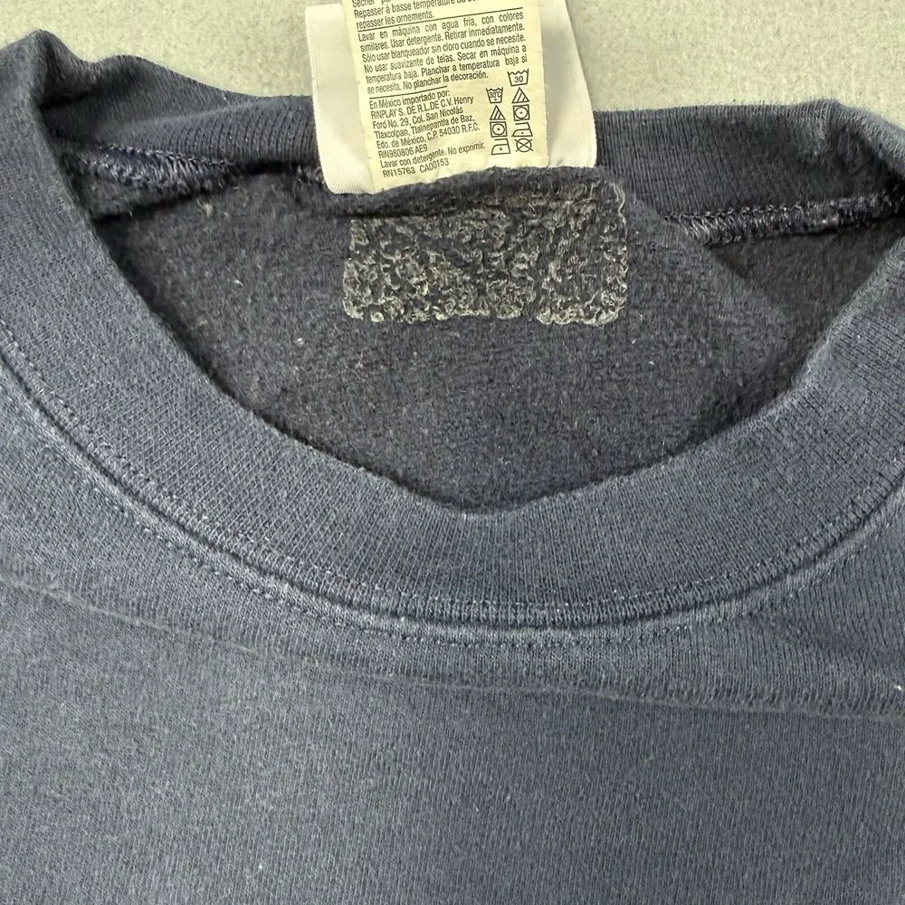 Champion Navy Blue Crewneck Sweatshirt US Secret Service Embroidered Logo L